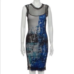HELMUT LANG MESH DRESS
